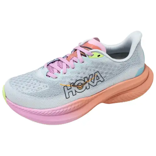 HOKA ONE ONE MACH 6 comfortable, soft, non-slip and wear-resistant low-top casual running shoes for women, gray pink orange