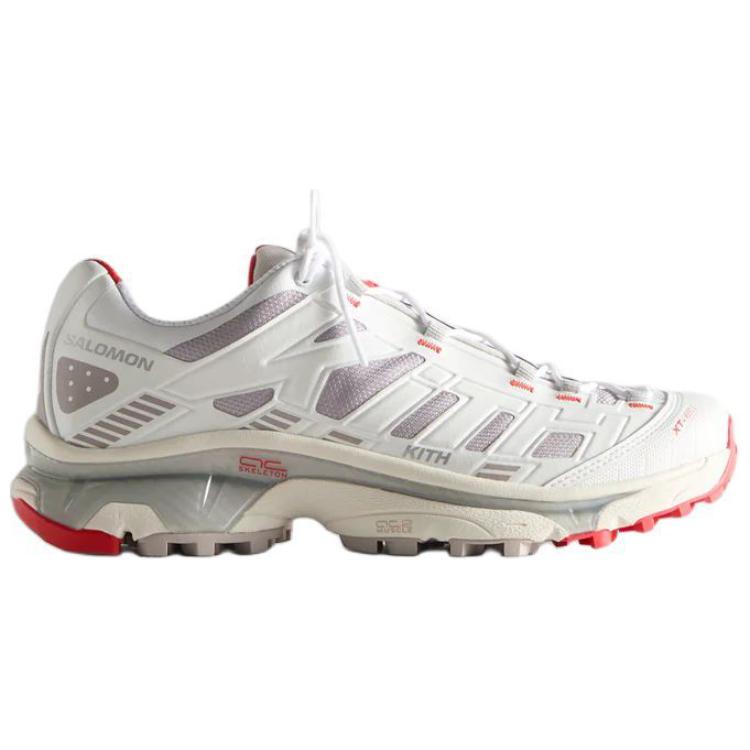 KITH x SALOMON XT 4K Low top Casual City Commuting Running Shoes Unisex White Gray