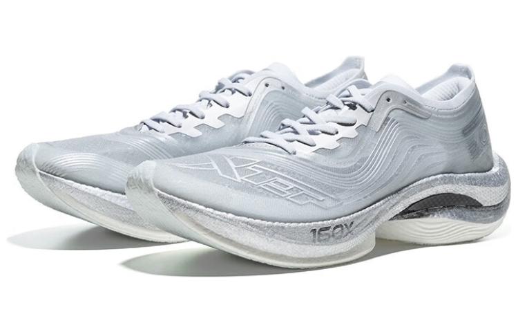 XTEP 160X 3.0 Cushioning Slip Resistant Abrasion Resistant Low top Running Shoes Women’s Gray Silver