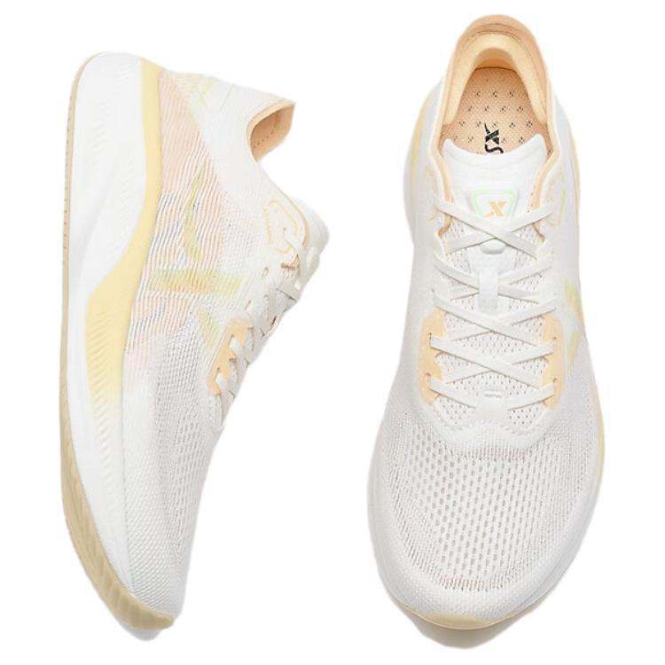 XTEP Comfortable And Trendy Cushioning Breathable Low top Running Shoes Women’s White Orange