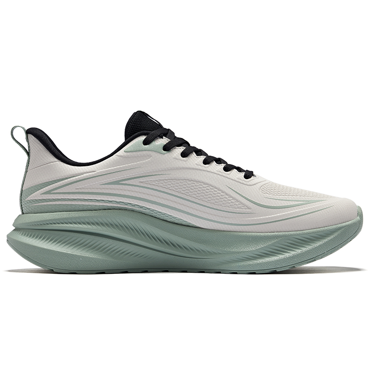 Erke Cushioning Rebound Cushioning Rebound Low top City Commuting Running Shoes Men’s Wild Gray Emerald Wave