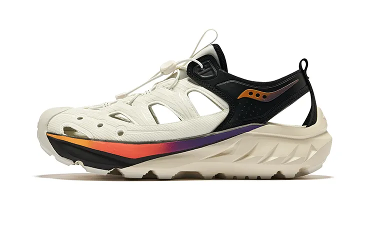 Saucony Cradle Low top Running Shoes Unisex White Black Orange