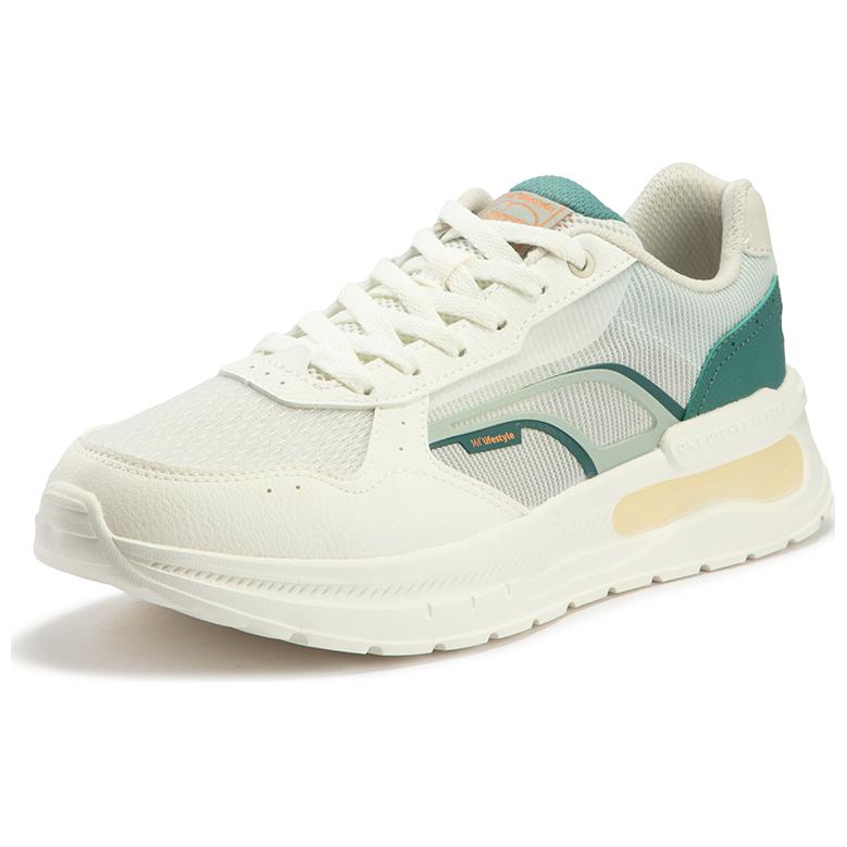 361° Abrasion Resistant Low top Casual Running Shoes Men’s White Green