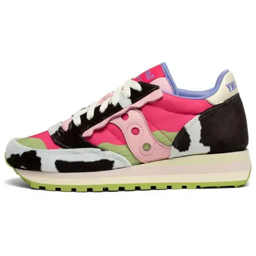 Saucony Jazz Triple Jazz Fashion Fabric Cushioning Slip Resistant Abrasion Resistant Lightweight Low top Running Shoes