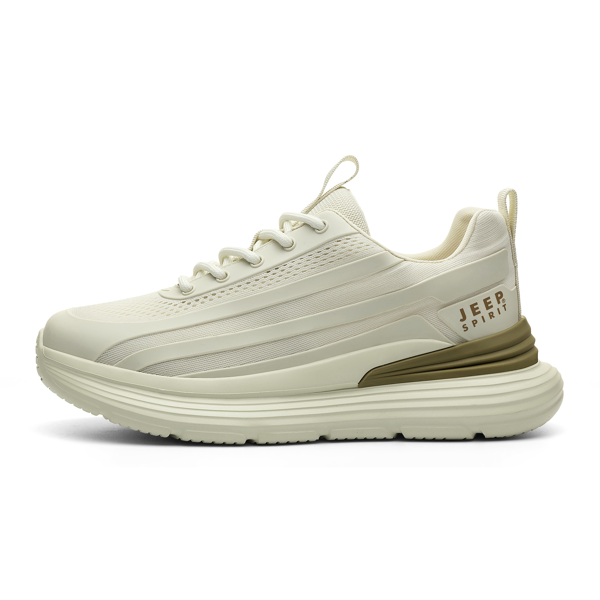 JEEP SPIRIT Mesh Low top Running Shoes Men’s Shuffle White