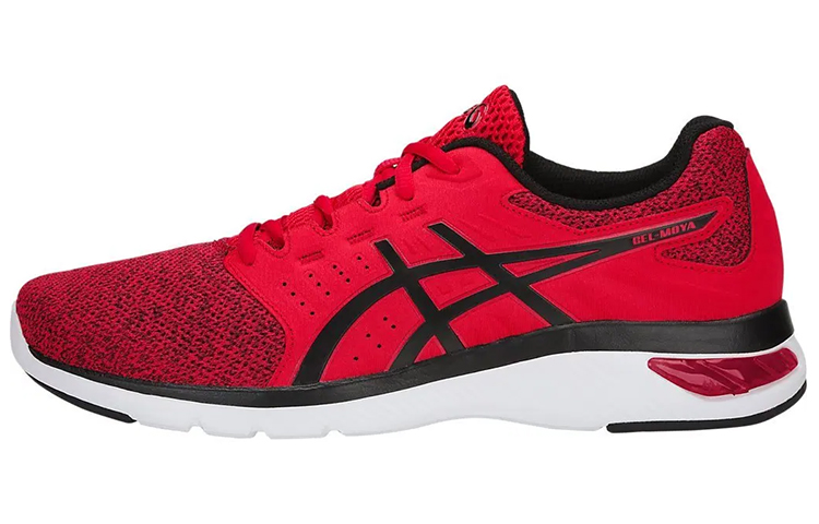 ASICS Gel moya Casual Breathable, Lightweight, And Abrasion Resistant Low top Running Shoes Men's Red Black