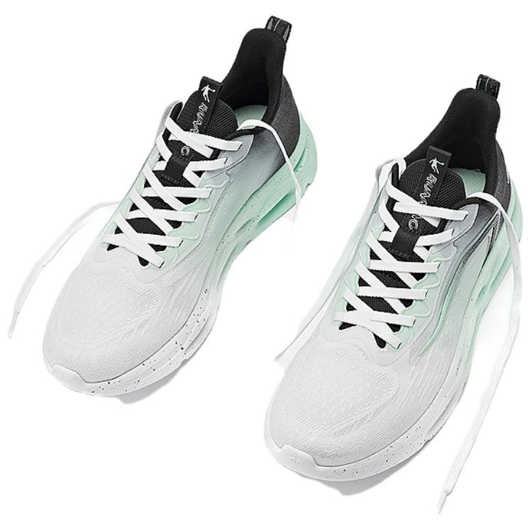 QIAODAN Breathable Low top Running Shoes Men’s White Green Black