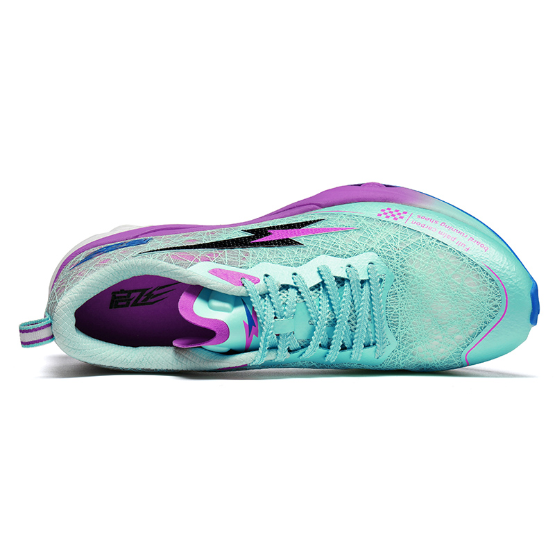 QIFEI Running Shoes Unisex Low Top Green/Purple