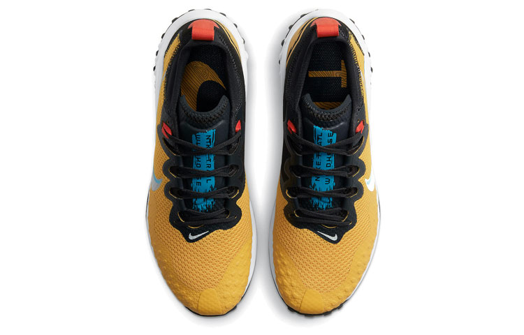 Мужские кроссовки Nike Wildhorse 7 (желто-черно-синие) — Жёлтый / чёрный / синий — фото 4