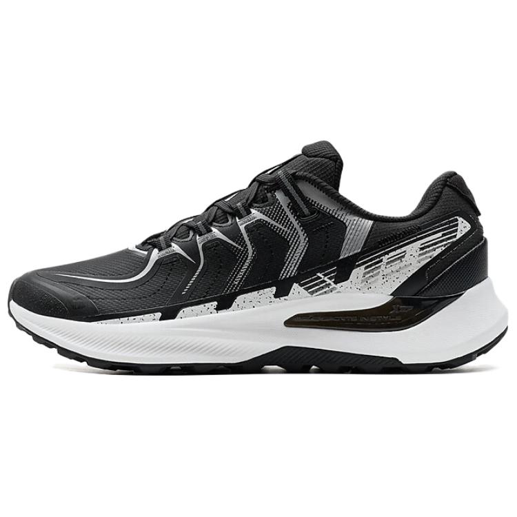 XTEP Cushioning Slip Resistant Abrasion Resistant Low top Casual Running Shoes Men’s Black White