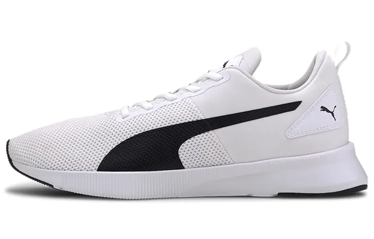 PUMA Flyer Cushioning Slip Resistant Lightweight Low top Running Shoes Unisex White Black
