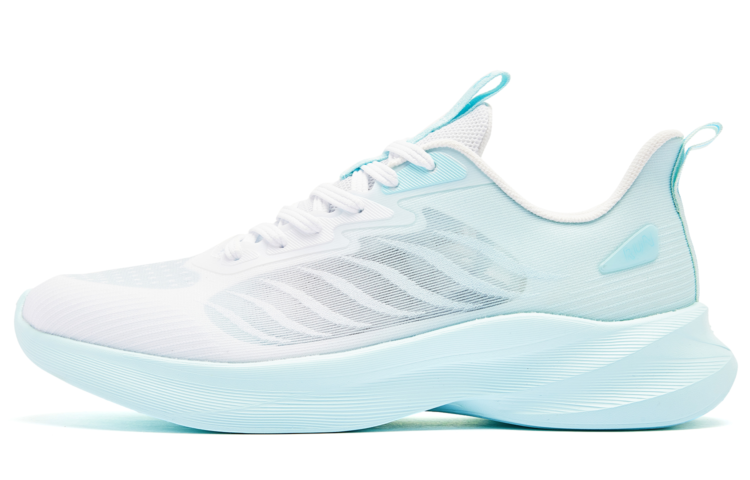 QIAODAN Light Speed LITE Breathable And Lightweight Low top Q LITESPEED Technology Running Shoes Men’s White Blue