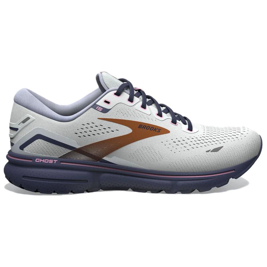 Brooks Ghost 15 Slip Resistant Abrasion Resistant Low top Marathon Running Shoes Women’s Gray Copper