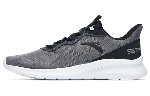Anta Textile, Synthetic Leather Cushioning Slip Resistant Abrasion Resistant Breathable Low top Running Shoes Men's