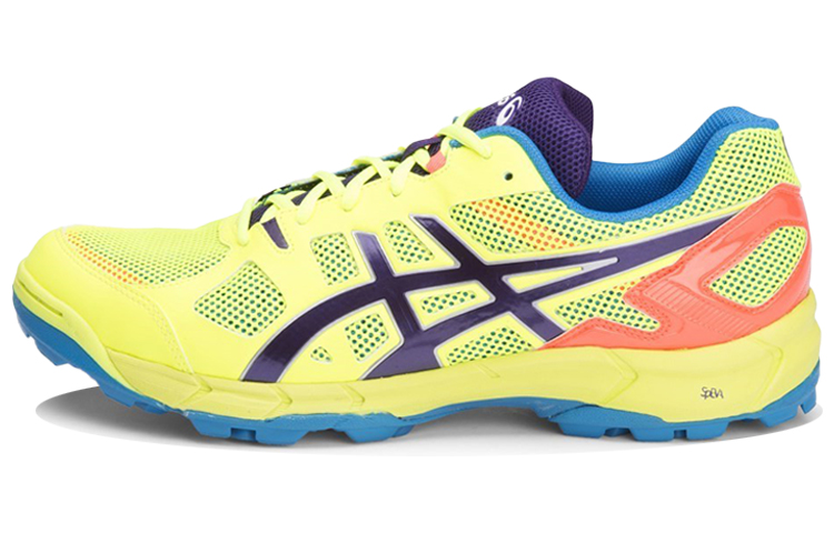 ASICS Gel Lethal Abrasion Resistant Low top Running Shoes Men's Yellow Purple Color Block