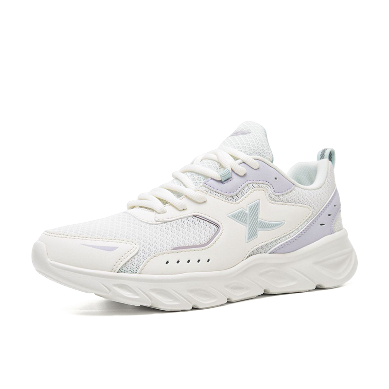 XTEP Cushioning, Wear Resistant Low top Running Shoes Women’s White Purple