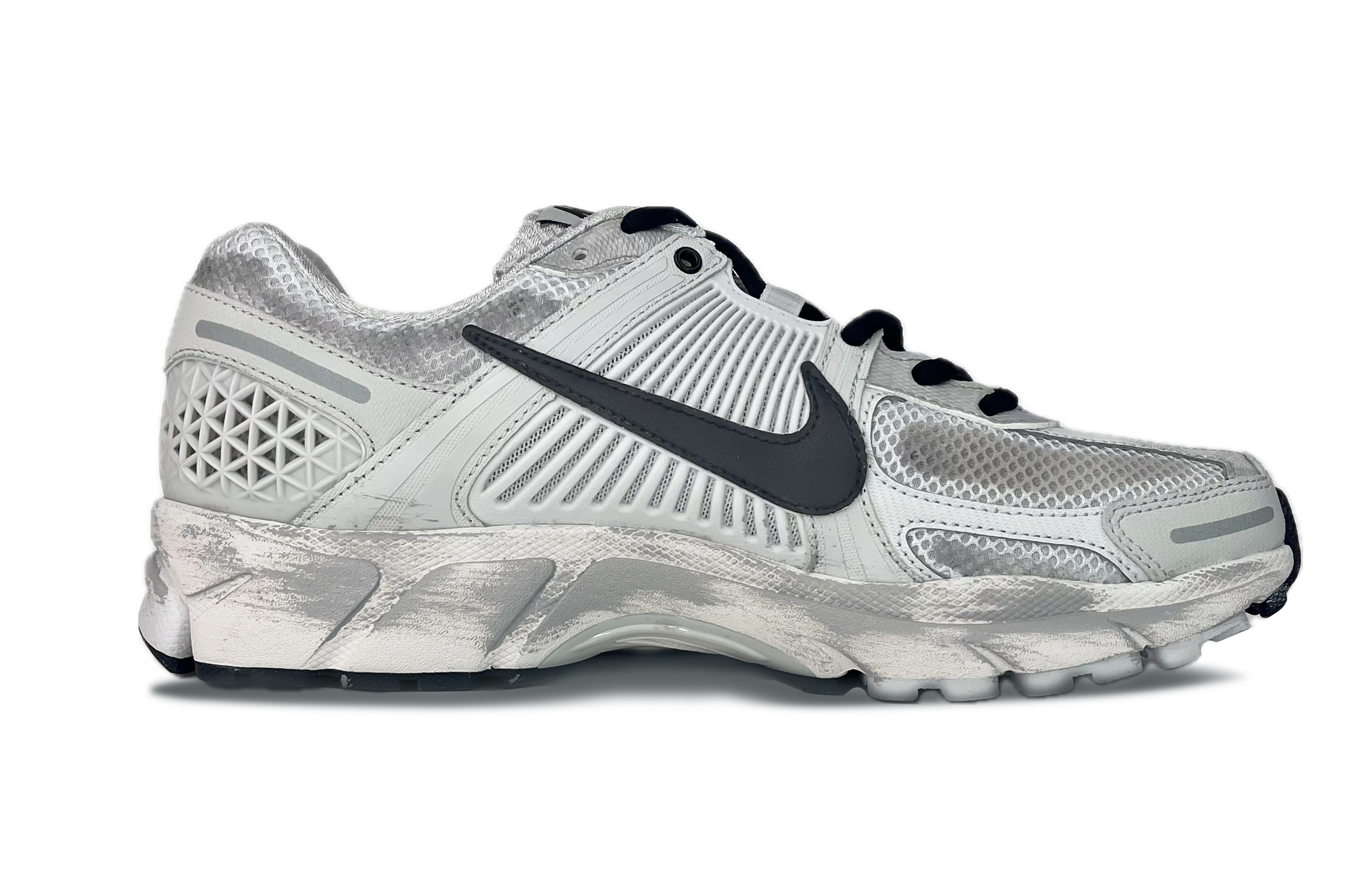 Nike Zoom Vomero 5 Slip Resistant Abrasion Resistant Low top Running Shoes Unisex White Gray