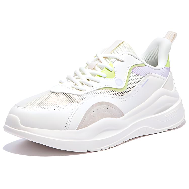 361° Wear resistant, Non slip And Breathable Low top Sprint Running Shoes Women’s White Purple Green