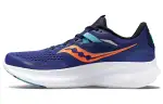 Saucony Ride 15 Comfortable Cushioning Slip Resistant Abrasion Resistant Low top Running Shoes Men's Blue