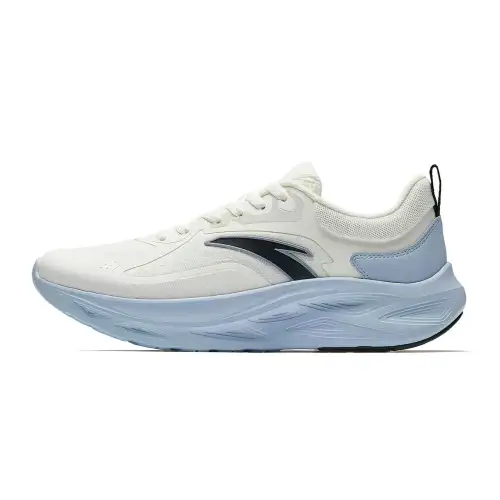 Anta Yi Chen Cushioning Slip Resistant Low top Casual Running Shoes Men's White Blue