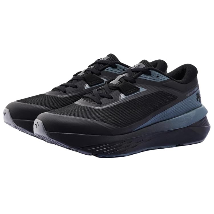 DESCENTE RUNNING Breathable Support Rebound Low top Casual Racing Running Shoes Men’s Black Blue