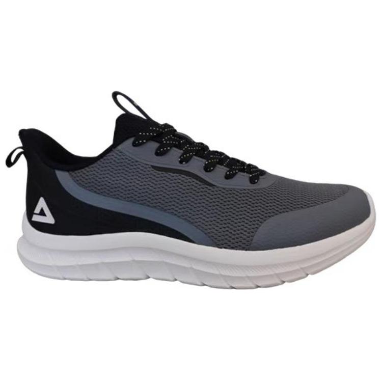 PEAK Comfortable And Breathable Cushioning, Wear Resistant Low top Running Shoes Men’s Gray Black