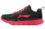 Li Ning Arc Element Fashion Cushioning Slip Resistant Low top Running Shoes Women's Black Pink