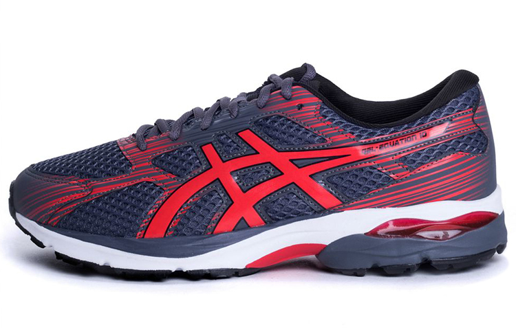 Asics Gel Equation 10 Casual Breathable Low top Running Shoes Men's Blue Red