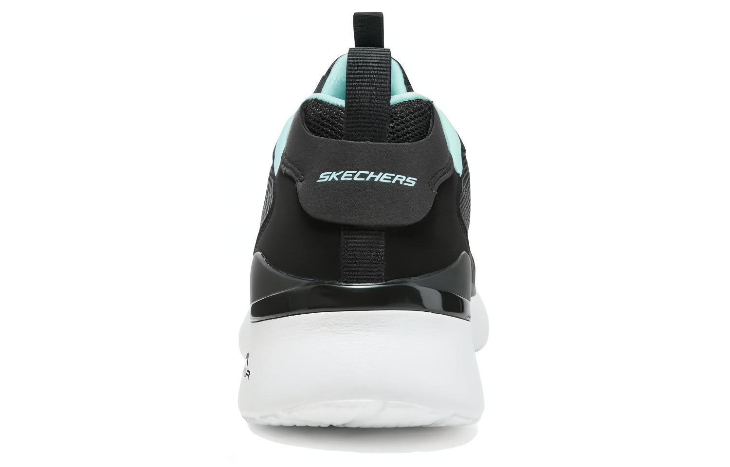 Skechers Abrasion Resistant Breathable Low top Running Shoes Women’s Black Green