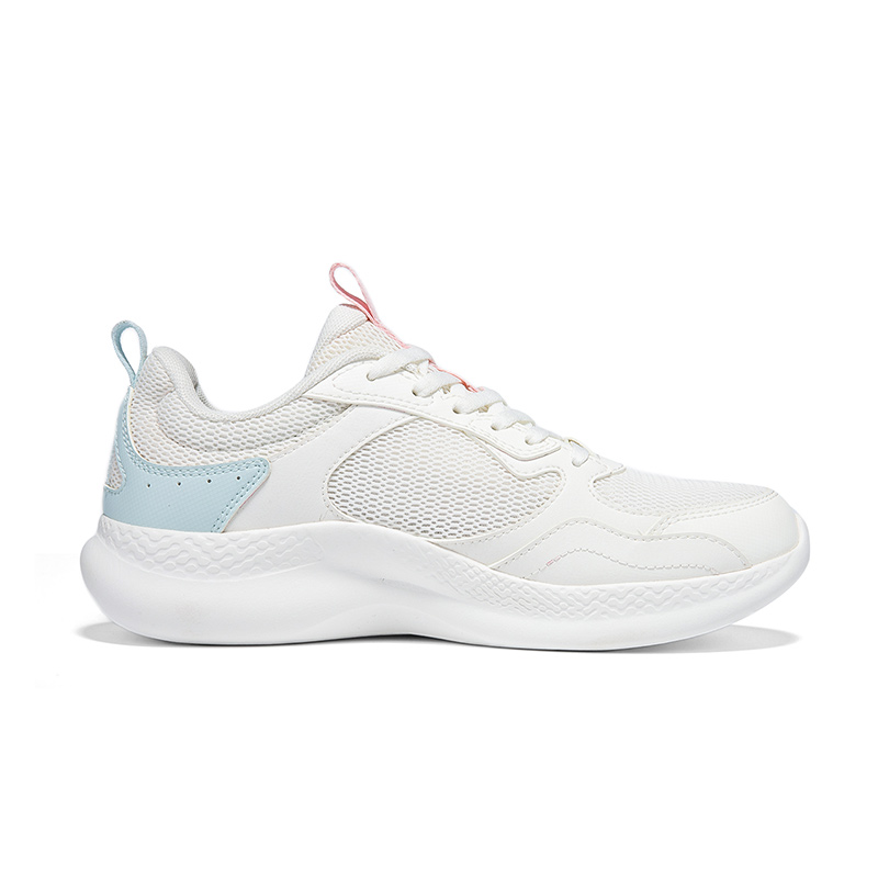 361° Cushioning Breathable Lightweight Low top Casual Running Shoes Women’s Feather White Sheer Blue