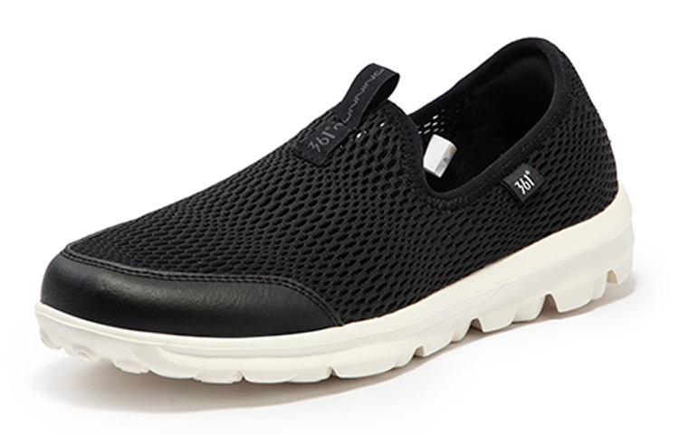 361° Slip on Collection Slip Resistant Abrasion Resistant Low top Running Shoes Women’s Black White