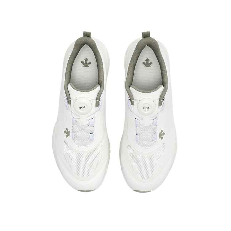 DESCENTE RUNNING Breathable Low top Casual City Commuting Running Shoes Women’s White