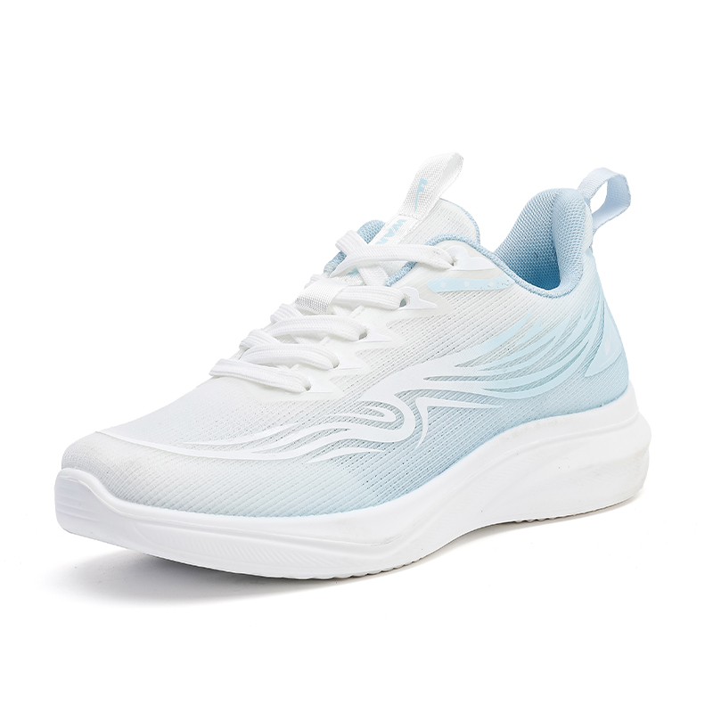 Warrior Cushioning Slip Resistant Abrasion Resistant Low top Casual Training Running Shoes Women’s White Blue