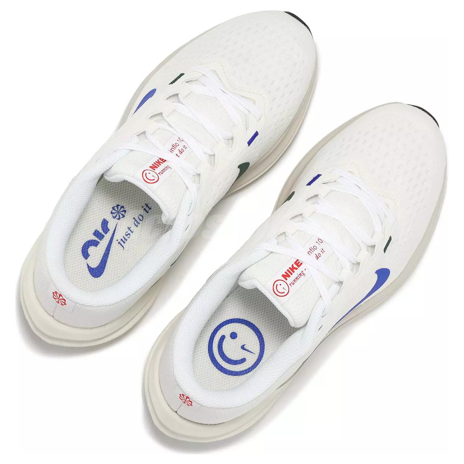 Nike Air Winflo 10 Slip Resistant Abrasion Resistant Low top Casual Sprint Running Shoes Women’s White
