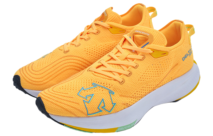 DESCENTE RUNNING Fabric Slip Resistant, Abrasion Resistant, Breathable Low top Carbon Plate Casual Running Shoes Unisex