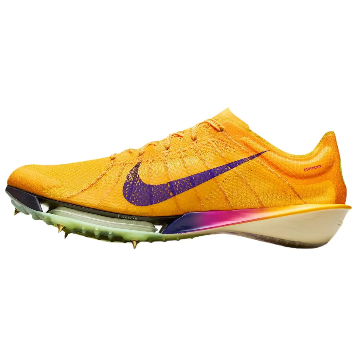 Nike Victory 2 Breathable Low top Carbon Fiber/Foam Casual Track & Field Competition Running Shoes Men's Orange