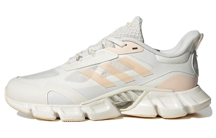 Adidas Climacool comfortable and versatile mesh fabric shock-absorbing, wear-resistant and breathable low-top running shoes women's white gray