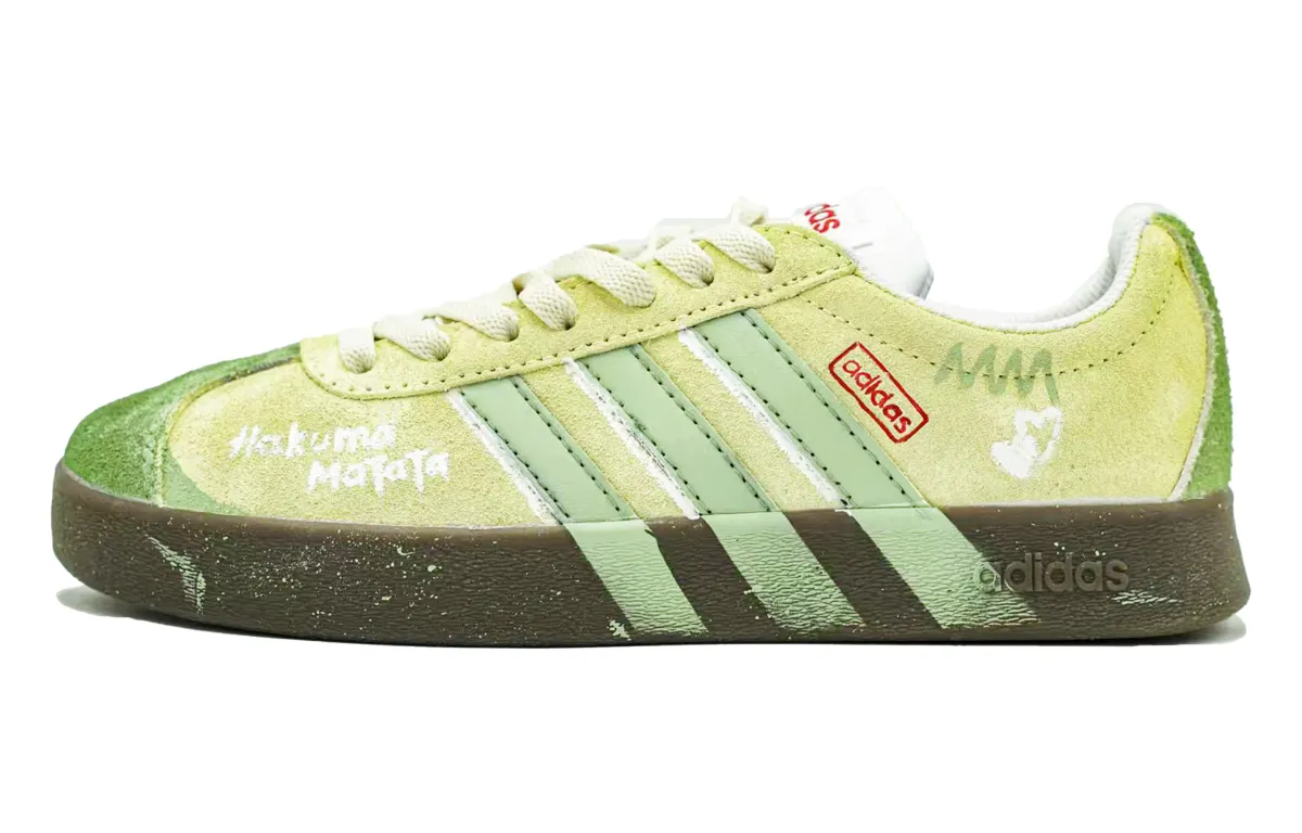 Adidas VL COURT 2.0 Abrasion Resistant Low top Skateboard Shoes Unisex Green