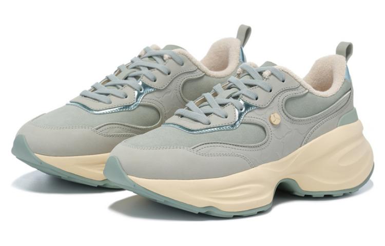 LI NING 1990 Cloud Nichang Cushioning Rebound Low top Running Shoes Women’s Light Green