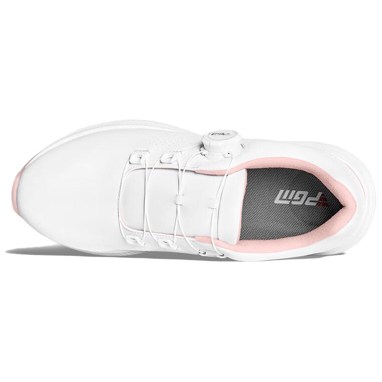 PGM Slip Resistant Waterproof Non Slip And Waterproof Low top Golf Shoes Women’s Cherry Blossom White