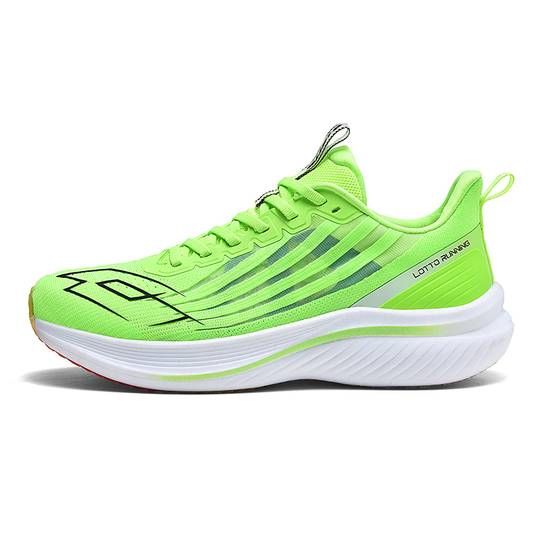 LOTTO Comfortable Cushioning Slip Resistant Abrasion Resistant Low top Marathon Running Shoes Men’s Neon Green