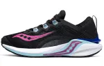 Saucony Coyote Fabric Cushioning Abrasion Resistant Breathable Support Low top Running Shoes Women's Black Purple