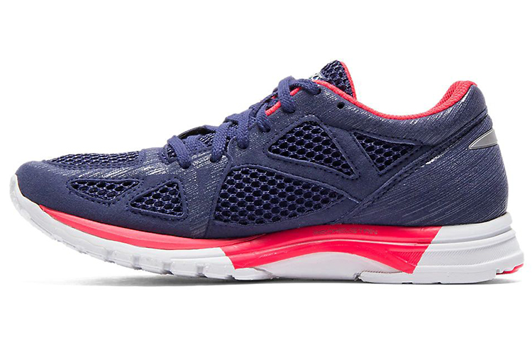 Asics Gel Feather Glide 4 Abrasion Resistant Breathable Cushioning Low top Running Shoes Women's Blue Silver Pink