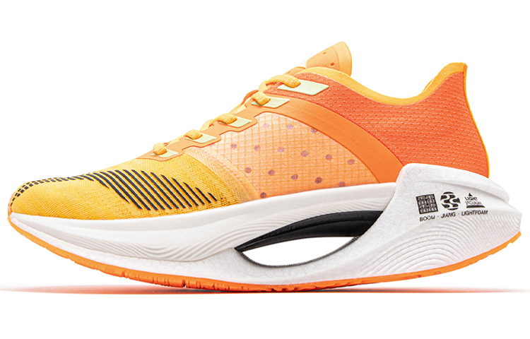 Li Ning Shadow Essential Cushioning Breathable Lightweight Rebound Low top Running Shoes Women’s Neon Honey Orange