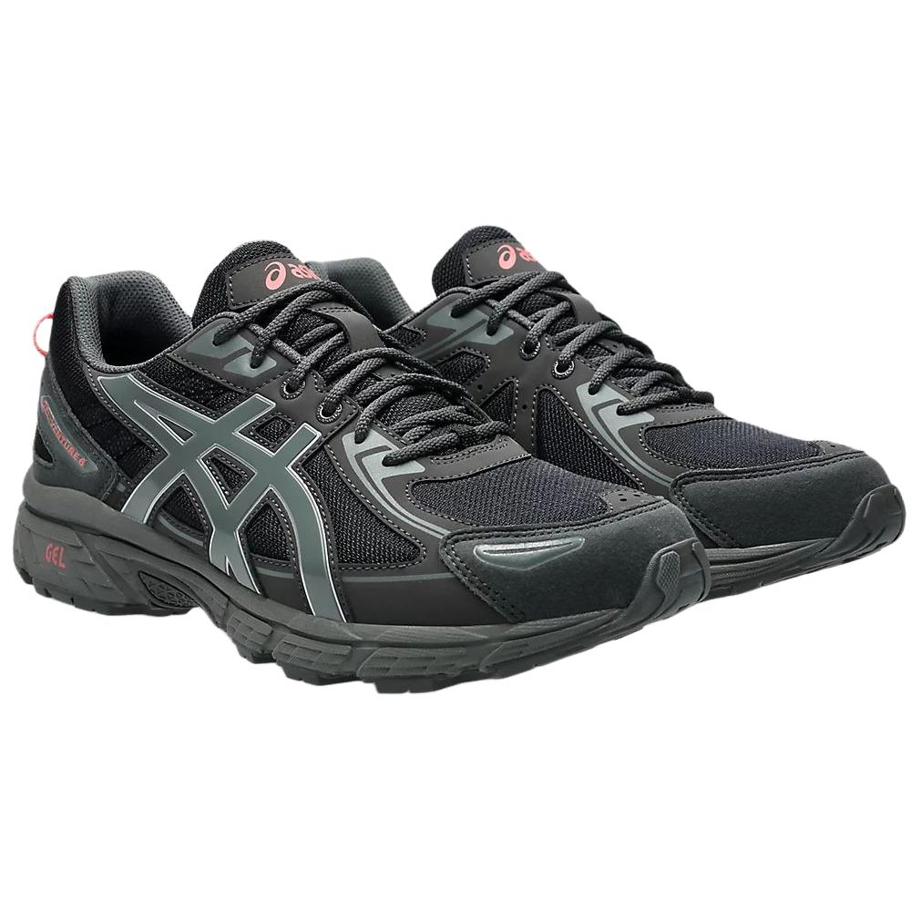ASICS Gel Venture 6 Fabric Cushioning Low top Gel Cushioning Gel Trail Running Casual Running Shoes Unisex Black Green