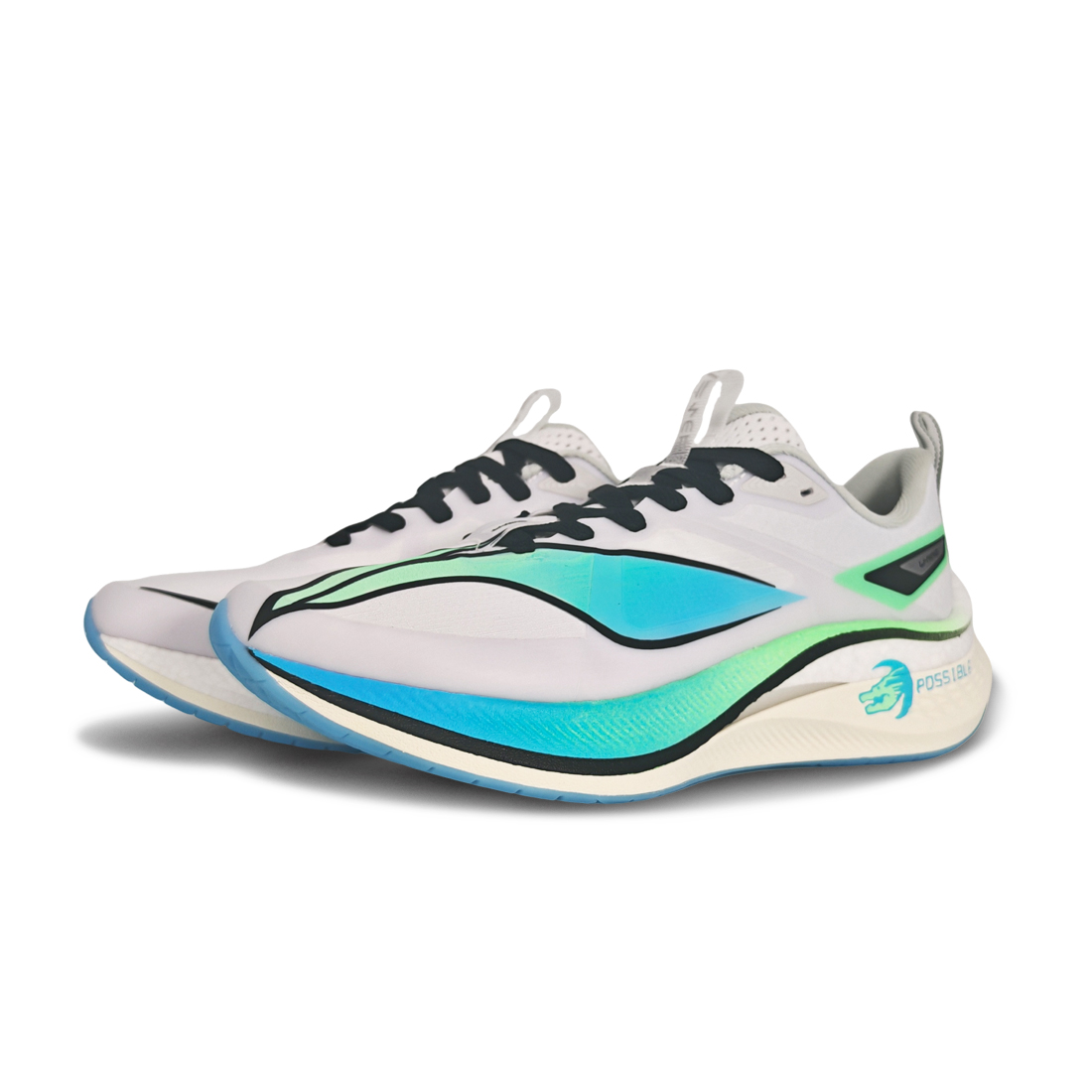 Li Ning Red Hare 7 Pro Slip Resistant, Abrasion Resistant, Breathable Low top Training Running Shoes Unisex White Cyan