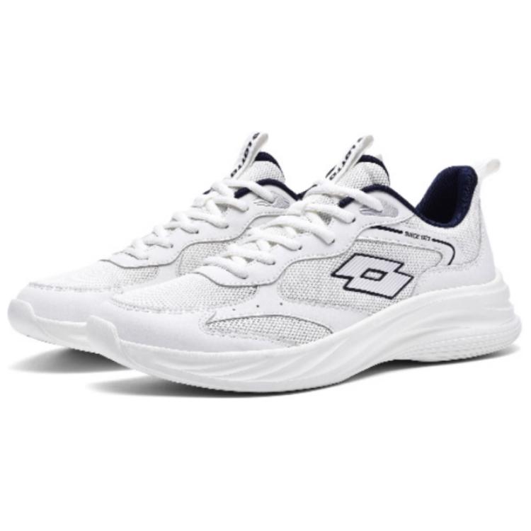 LOTTO Sportlife Cushioning Lightweight Breathable Slip Resistant Low top Running Shoes Men’s White