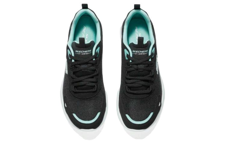 Skechers Abrasion Resistant Breathable Low top Running Shoes Women’s Black Green