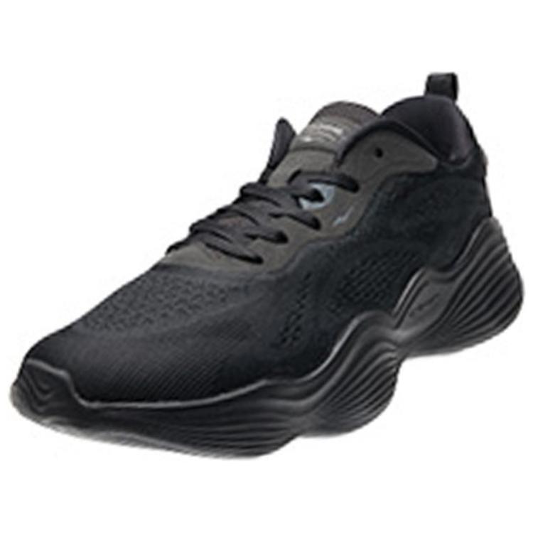 Erke Slip Resistant, Abrasion Resistant, Breathable Low top Running Shoes Men’s Black