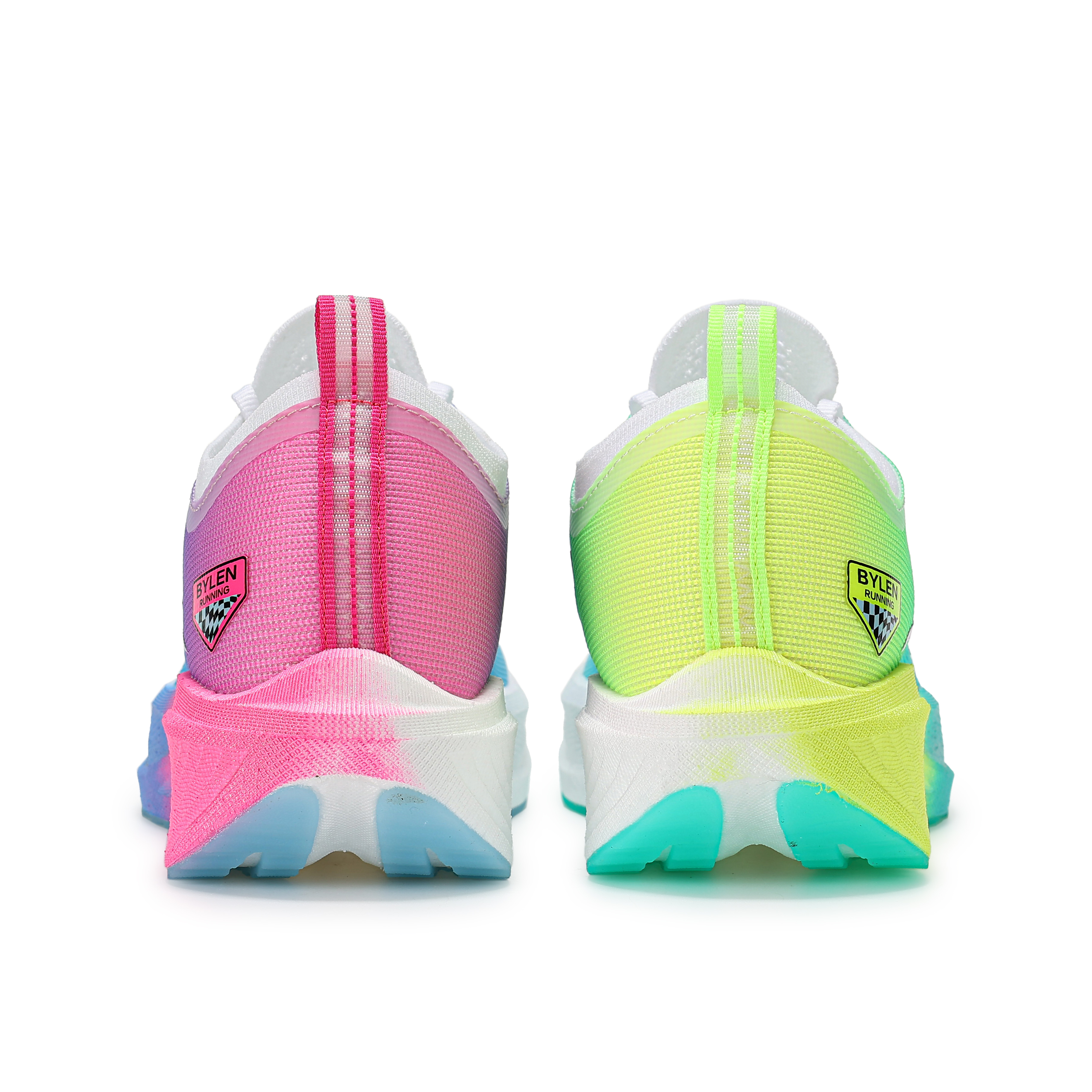 BYLEN Cushioning Slip Resistant Abrasion Resistant Low top Running Shoes Unisex Mismatched Color Dreamer